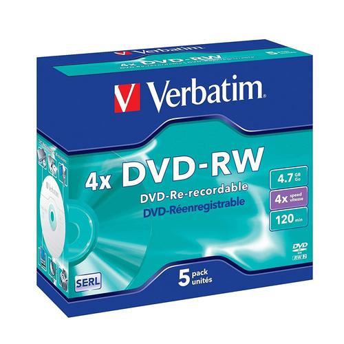 Verbatim DataLifePlus DVD-RW x 5 4.7 Go