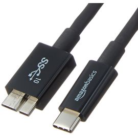 AmazonBasics Câble USB Type-C vers Micro-B 3.1 2e génération - 0,9m - Noir