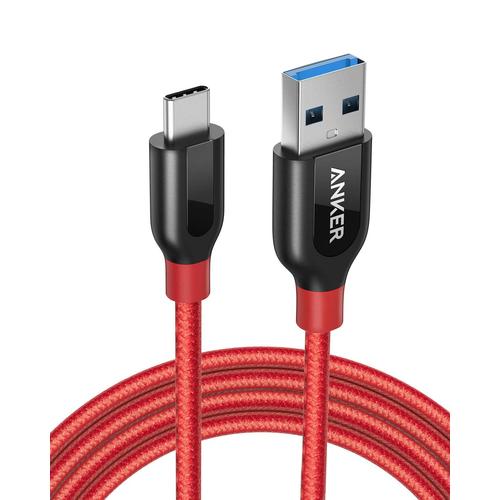 Anker Câble USB C vers USB 3.0 de 180 cm Powerline+ Extra Solide pour Appareils USB Type C (Samsung Galaxy S8/9/+, Nouveau MacBoo