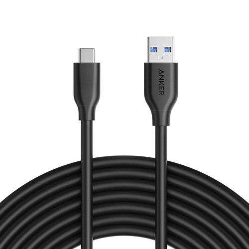 Anker Powerline Câble USB C vers USB 3.0 avec Résistance 56k ohms [3 m] pour Appareils USB Type C (Nouveau MacBook, ChromeBook Pi