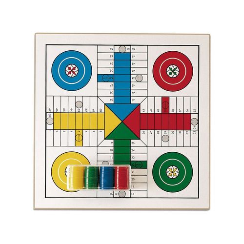 Jeu De Société Tableau En Bois Parchís-Oie 40x40cm Cayro T138/A
