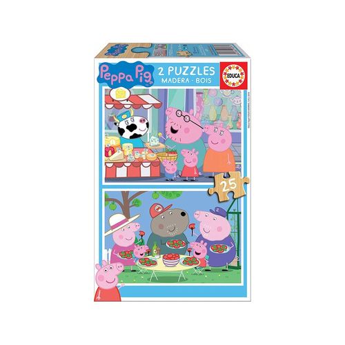 Educa 2x25 Bois Peppa Pig