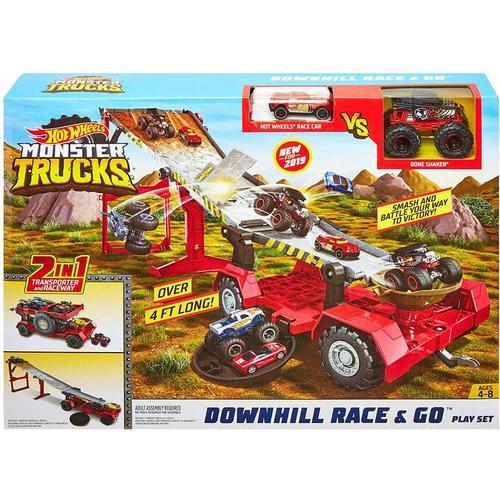 Hot Wheels Monster Trucks Downhill Race & Go Mattel Gfr15