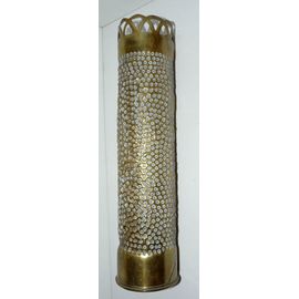 Vase En Laiton , Artisanat De Tranchée