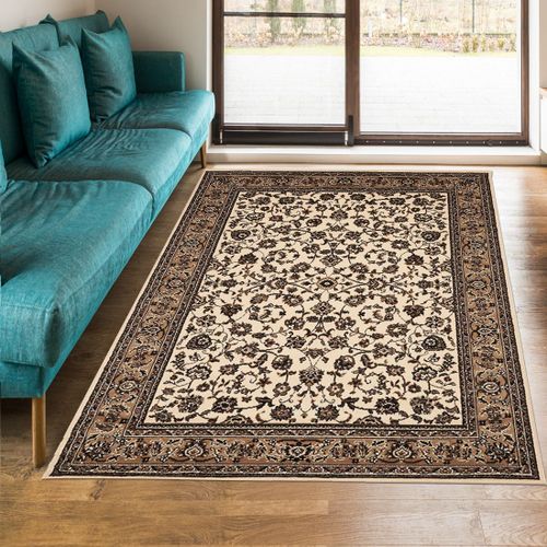 Tapis Oriental 80x150 Rectangle Ivoire Tissé Motif Ancestral Lyn1 Nomed