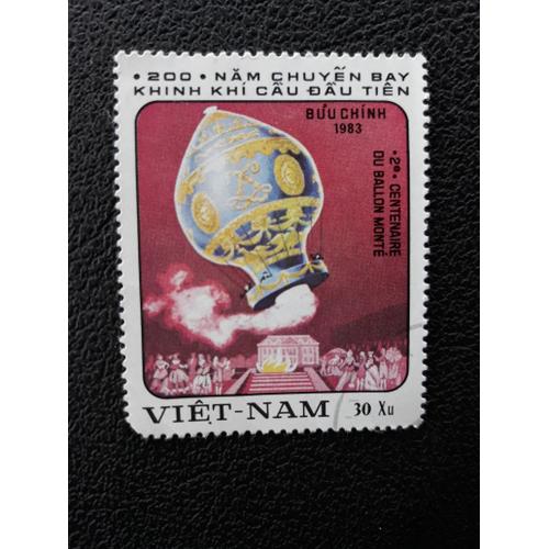 Montgolfière Timbre Vietnam Tp10