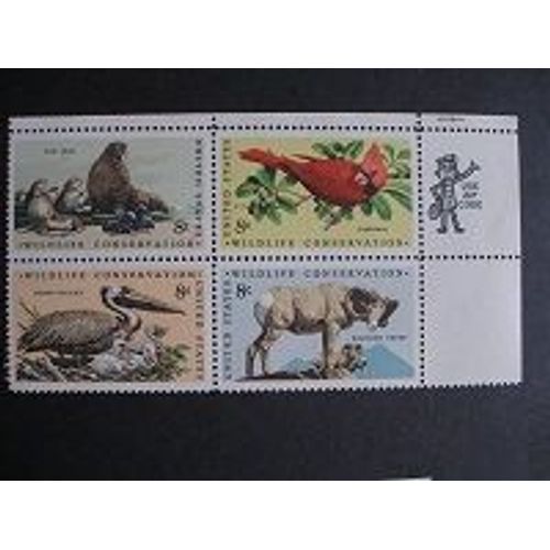 Usa 1972 - Préservation De La Faune - Mnh**