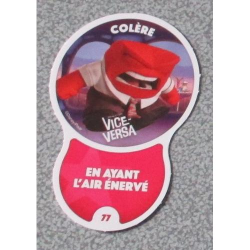 Carte Auchan Les Défis 2019 Toy Story 4 - Carte Effets N°77 Colère - Vice-Versa