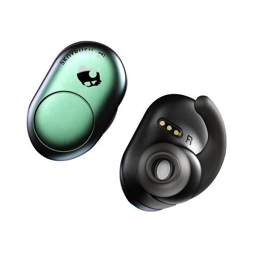 Skullcandy Push - Écouteurs sans fil avec micro - intra-auriculaire - Bluetooth - sarcelle psychotropique