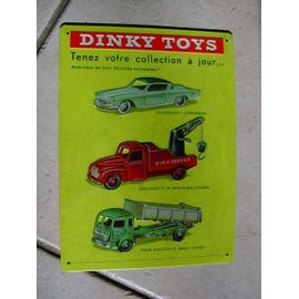 Dinky Toys Atlas Plaque Publicitaire " Tenez Votre Collection A Jour"-Dinky Toys
