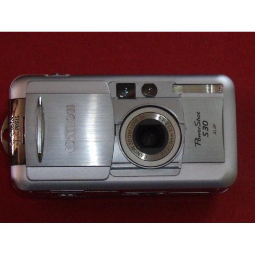 Appareil photo Compact Canon PowerShot S30 Argent compact - 3.2 MP - 3x zoom optique - argent métallique