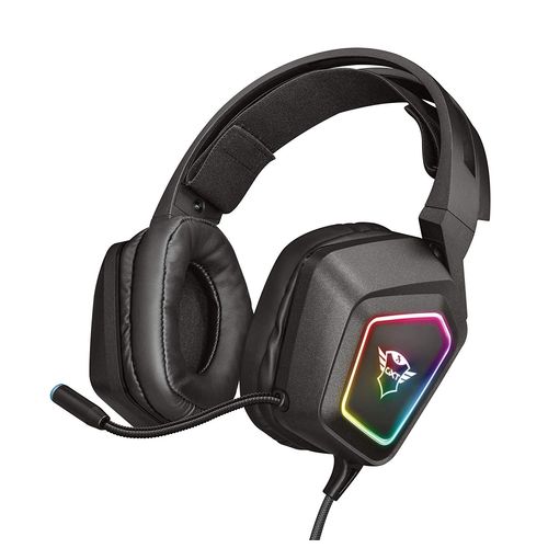 Trust Gaming Gxt 450 Blizz Casque Gamer 7.1 Usb Avec Micro Pour Pc Et Ordinateur Portable, Led Lumineux - Noir