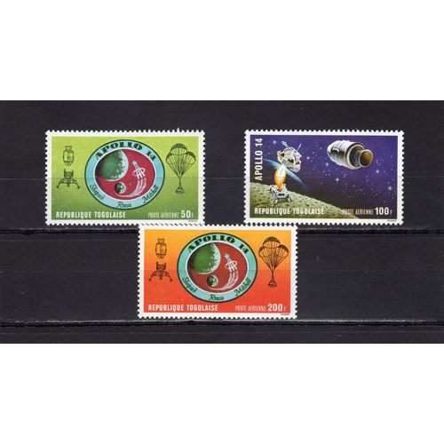 Timbres De Poste Aérienne Du Togo (Apollo Xiv)