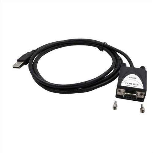 EXSYS EX-1311-2F Câble USB 2.0 vers 1x Seriell RS-232 1.8 m avec 9 Broches LED Affichage Noir
