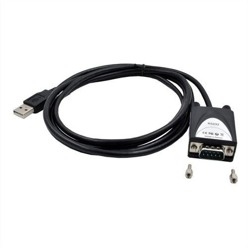 EXSYS EX-1311-2 Câble USB 2.0 vers 1x Seriell RS-232 1.8 m avec fiche 9 Broches LED Noir