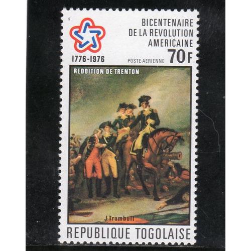 Timbre De Poste Aérienne Du Togo (200ème Anniversaire De LIndépendance Des Etats-Unis)