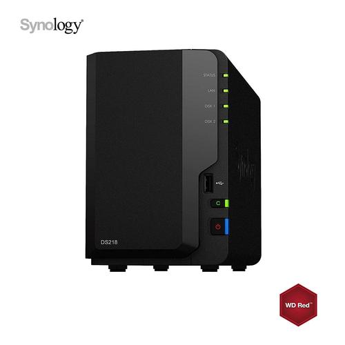 WD Red Synology DS218 NAS 6To 2x 3To 