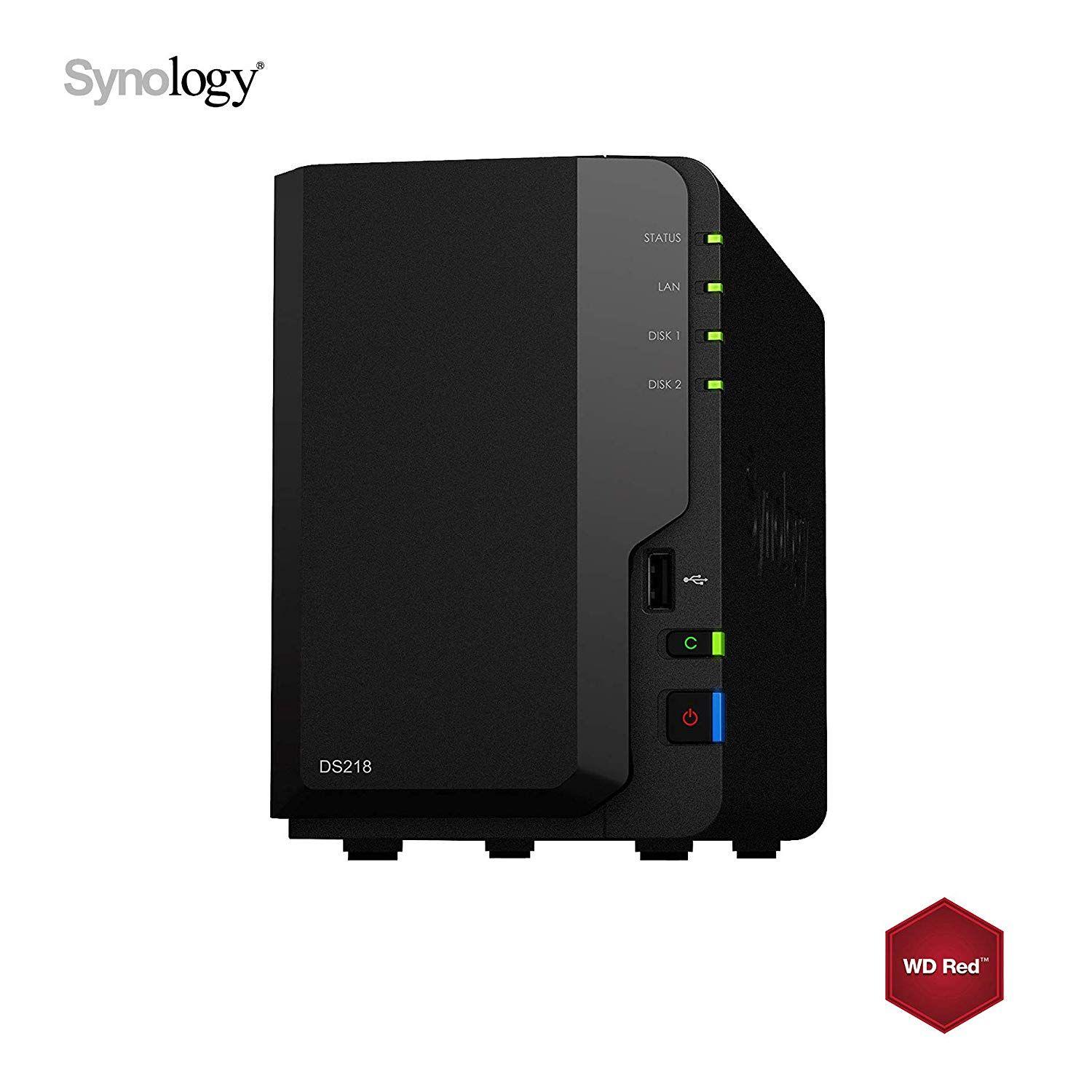Synology DS218 NAS 8To (2x 4To) WD Red