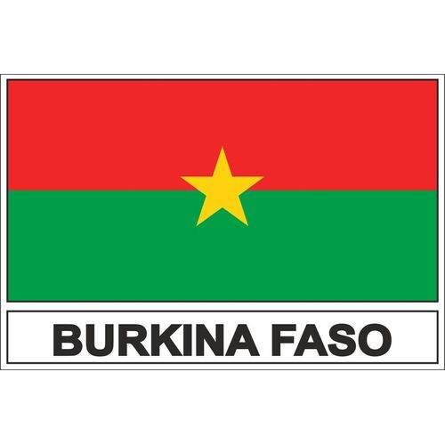 Autocollant Sticker Drapeau Bf Burkina Faso