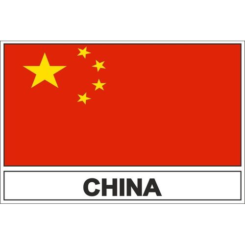 Autocollant Sticker Drapeau Chn Chine