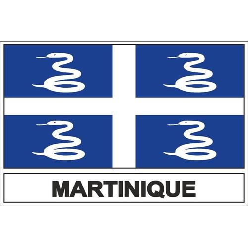 Drapeau Martinique autocollant' Autocollant