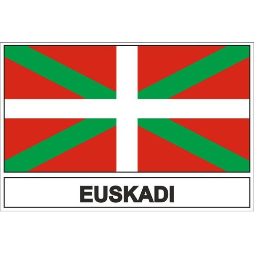 Autocollant Sticker Drapeau Basque Pays Euskadi
