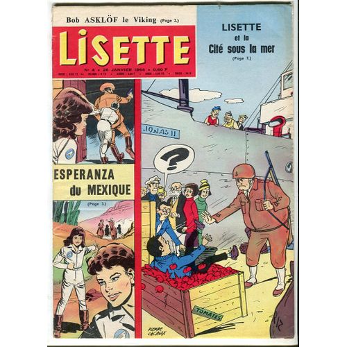Lisette - N°4 Du 26 Janvier 1964 : Bob Asklöf Le Viking Du Rock / Pleins Feux Sur Marie-José Nat