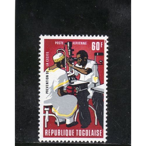 Timbre De Poste Aérienne Du Togo (Journée Mondiale De La Santé)