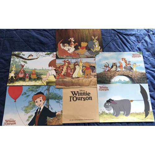 Winnie L'ourson / Walt Disney - Jeu De 6 Photos D'exploitation Cinématographique - Format 21x28 Cm - Un Film De Stephen J. Anderson, Don Hall Avec Les Voix De Jim Cummings, Jack Boulter - Année 2011