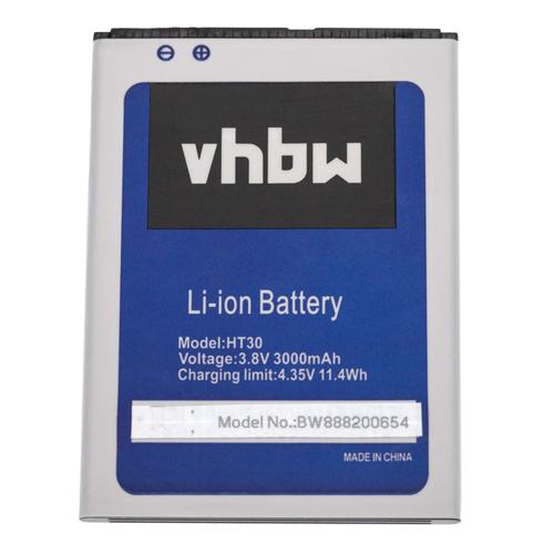 Vhbw Batterie Compatible Avec Homtom Ht30, Ht30 Pro Smartphone (3000mah, 3.8v, Li-Ion)