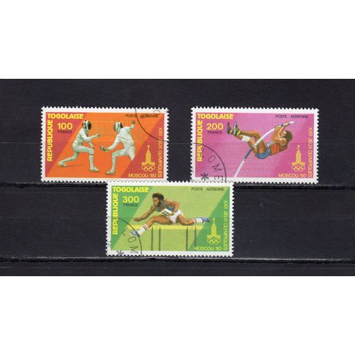 Timbres De Poste Aérienne Du Togo (Jeux Olympiques De Moscou)