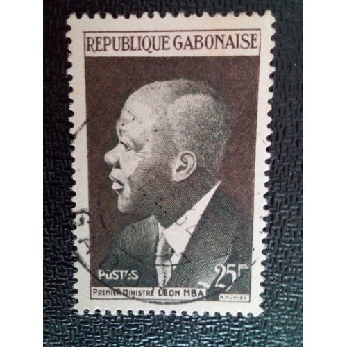 Timbre Gabon Yt 148 Premier Ministre Leon Mba 1959 ( 071012 )