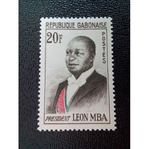 Timbre Gabon Yt 159 A Président Leon Mba 1962 ( 071012 )
