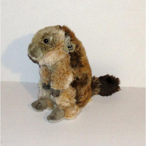 Peluche Marmotte Wwf 19 Cm Doudou Animal Marmotte Panda 1986