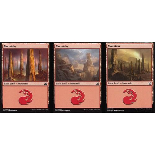 Mountain (Montagne) - Mtg - Duel Decks - Mind Vs Might - Vo