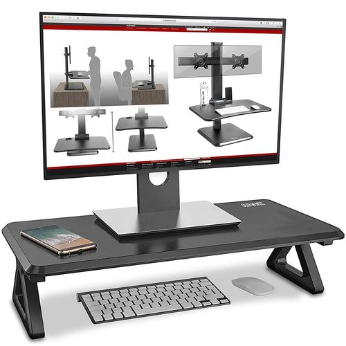 Duronic DM06-1 Réhausseur d¿écran/Support pour écran d¿Ordinateur/Ordinateur Portable/écran TV - Surface de 62 x 30 cm ¿ Hauteur