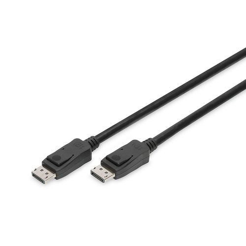 Digitus Displayport Câble de raccordement DP St/2.0 m m/Verrouillage, Ultra HD 8K 1.3/1.4, SW