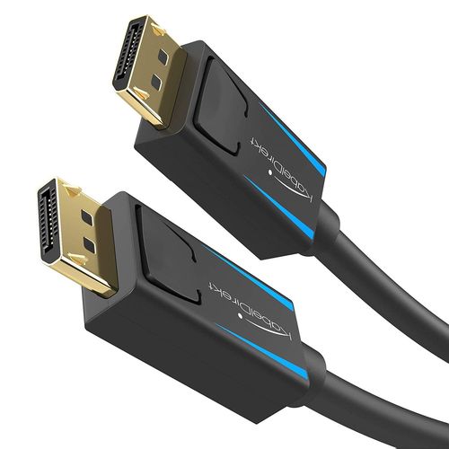 KabelDirekt - 8K Câble DisplayPort (DP sur DP) - 1m - (32,4 Gbit/s, résolution UHD avec 8 K / 60 Hz ou 4 K / 120 Hz, HBR3, DSC 1.