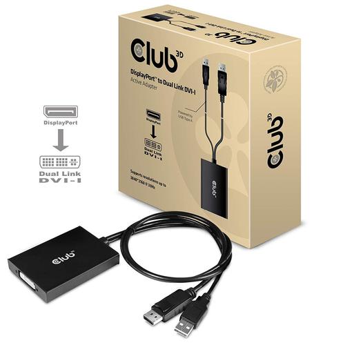 Club 3D Adaptateur DisplayPort DVI-D (Active Dual)