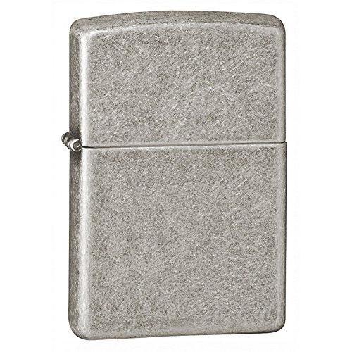 Zippo Briquet Armor Coupe-Plaque Argent Antique