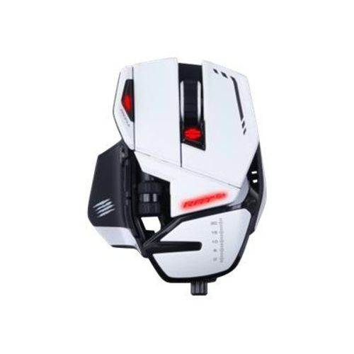 Mad Catz R.A.T.6+ - Souris - optique - 11 boutons - filaire - USB - blanc