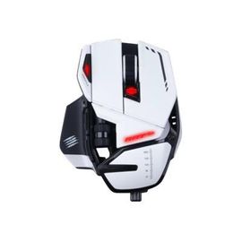 Mad Catz R.A.T.6+ - Souris - optique - 11 boutons - filaire - USB - blanc