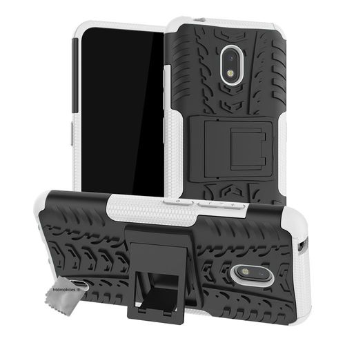 Housse Etui Coque Rigide Anti Choc Pour Nokia 2.2 + Verre Trempe - Blanc