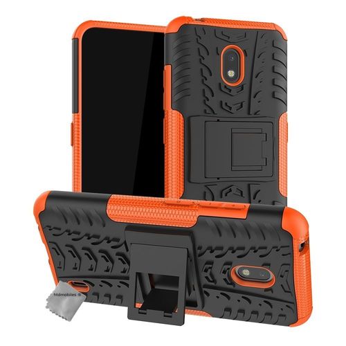 Housse Etui Coque Rigide Anti Choc Pour Nokia 2.2 + Verre Trempe - Orange