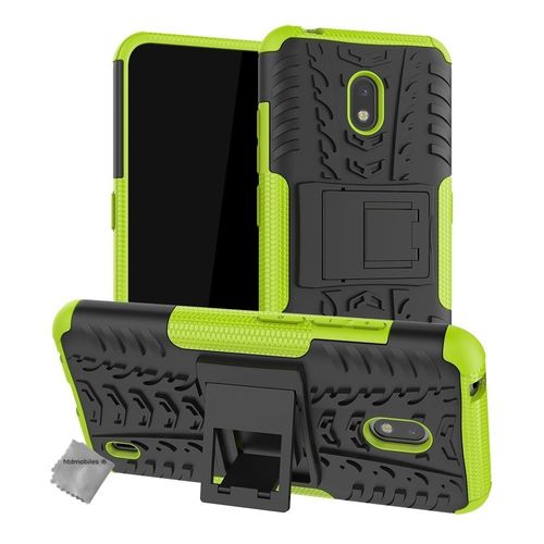 Housse Etui Coque Rigide Anti Choc Pour Nokia 2.2 + Verre Trempe - Vert