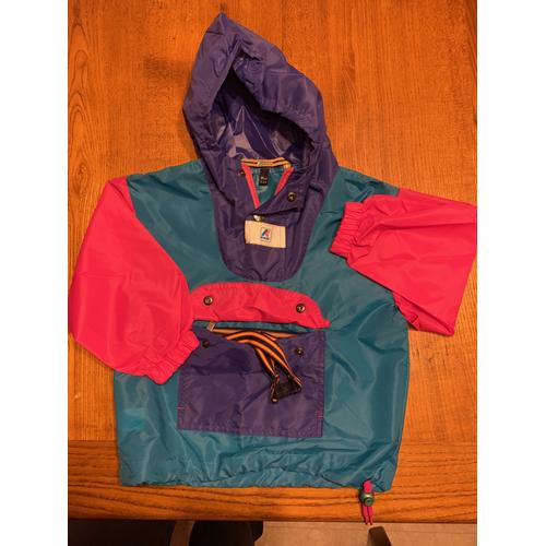 Kway Vert Bleu Fuschia 2 Ans