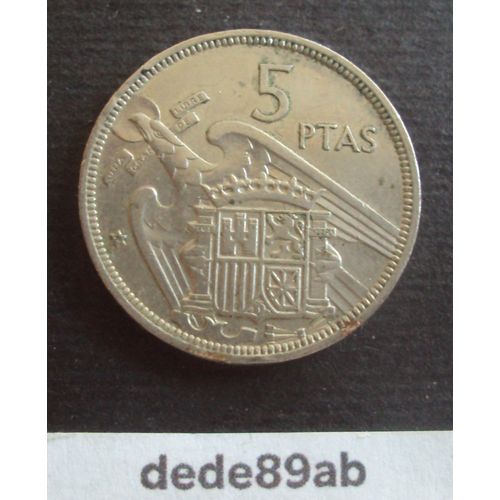 Espagne . Pièce De 5 Pesetas 1957 . Franco Caudillo