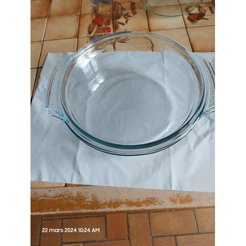 3,7 L - Cocotte Multi-Usages Ronde Avec Larges Poignées Et Couvercle - Pyrex - Gamme 4 En 1 - 4-5 Personnes