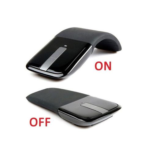 Souris Arc pour PC ASUS Sans Fil USB Pliable Universelle Capteur Optique 3 Boutons (NOIR)