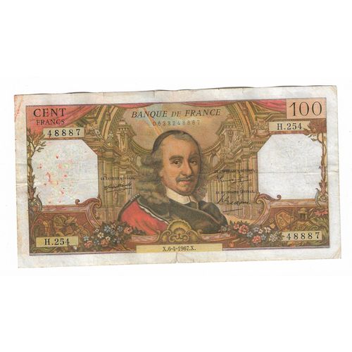 Billet De 100 Francs 1967